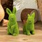 Easter Rabbit Decoration Horticulture Green Flocking Moss Rabbit Decoration Sculpture Decoration Desktop Living Room Garden Easter Gift